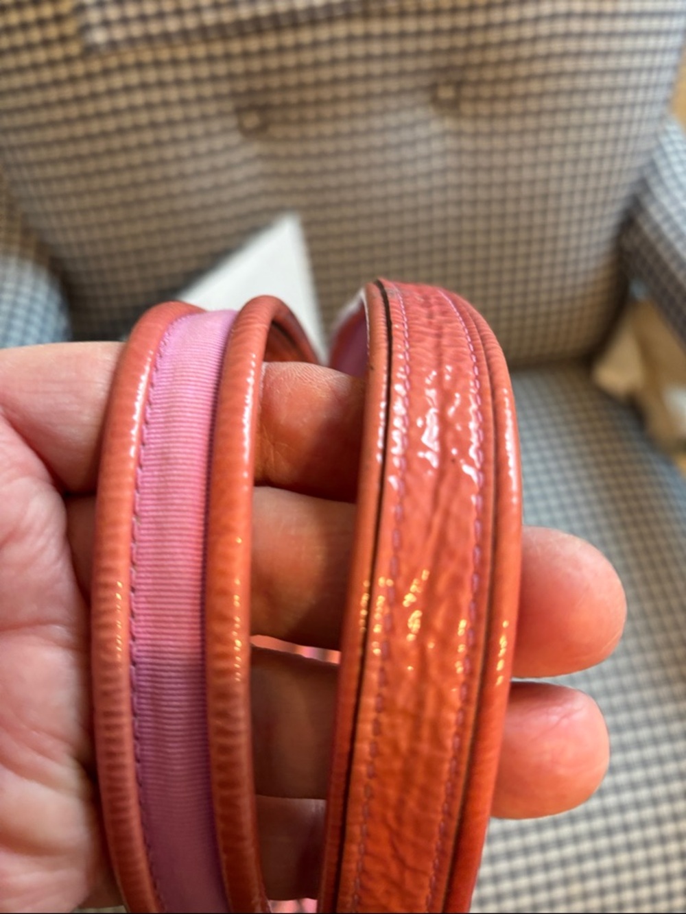 Coach poppy “jazzy” patent  Leather Shoulder Bag in mauve - Picture 8 of 14